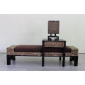 Exclusive Water Hyacinth Wicker Bench, Table Stool, Lamp for Bedroom Set For Indoor Use